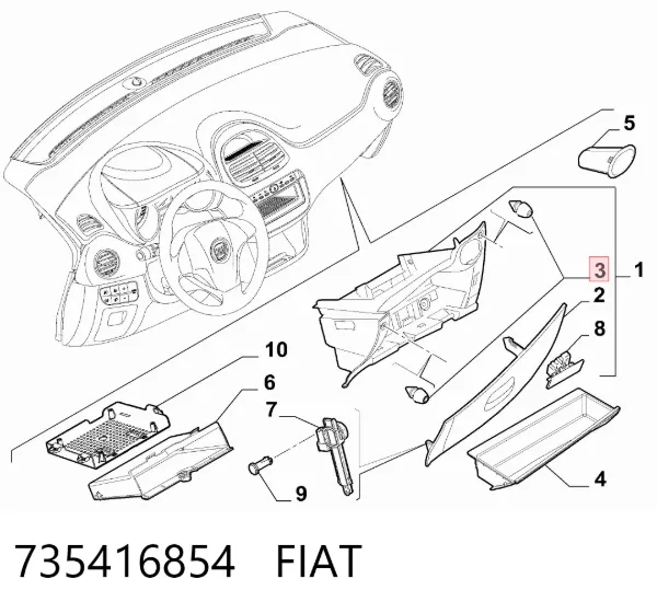  735416854 Fiat/Alfa/Lancia