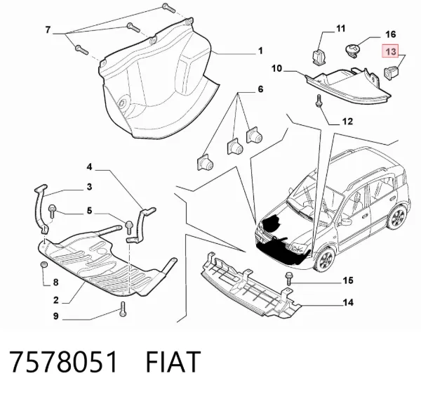  7578051 Fiat/Alfa/Lancia
