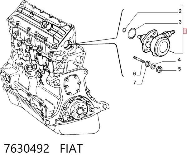 Bomba a vácuo 7630492 Fiat/Alfa/Lancia