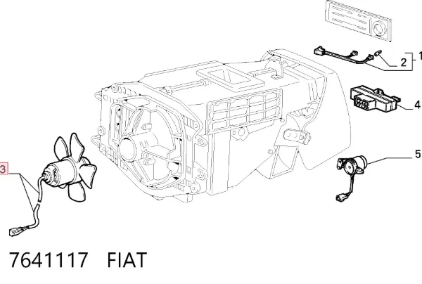 Motor de ventilador de forno (de aquecedor de salão) Fiat Uno 146A