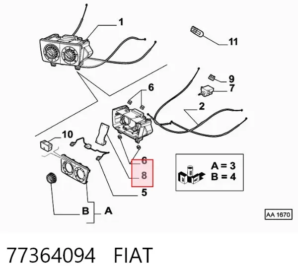  77364094 Fiat/Alfa/Lancia