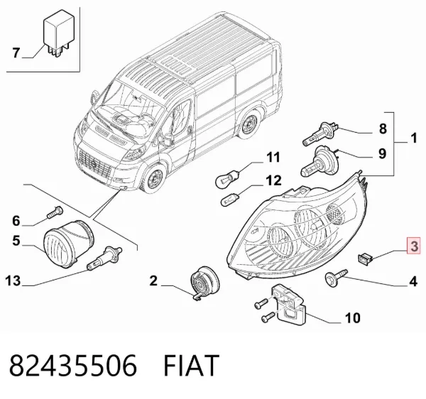  82435506 Fiat/Alfa/Lancia