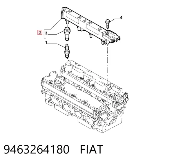 Bobina de ignição 9463264180 Fiat/Alfa/Lancia