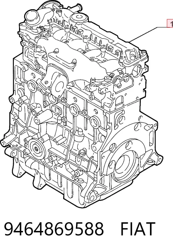 Motor montado 9464869588 Fiat/Alfa/Lancia