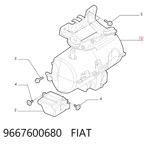 Bomba da Direção hidrâulica assistida 9667600680 Fiat/Alfa/Lancia
