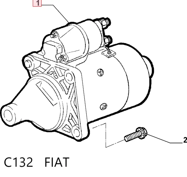 Motor de arranco C132 Fiat/Alfa/Lancia