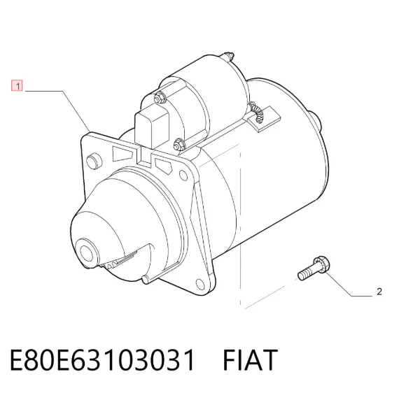 Motor de arranco E80E63103031 Fiat/Alfa/Lancia