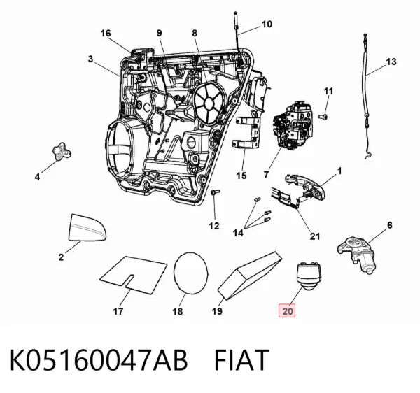  K05160047AB Fiat/Alfa/Lancia
