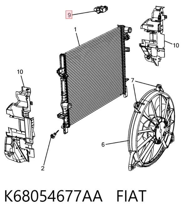  K68054677AA Fiat/Alfa/Lancia