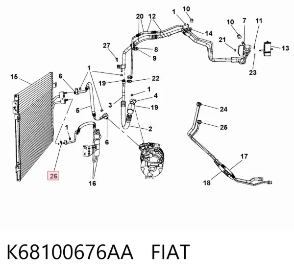  K68100676AA Fiat/Alfa/Lancia