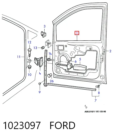 Porta dianteira esquerda Ford Galaxy I VY