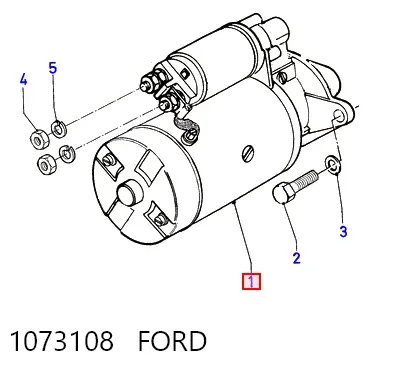 Motor de arranco 1073108 Ford