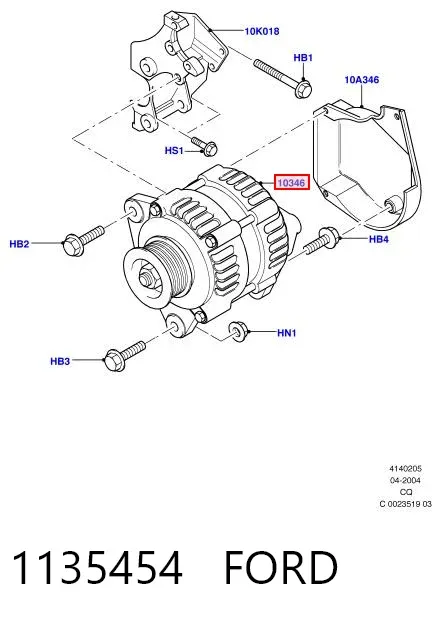 Gerador 1135454 Ford