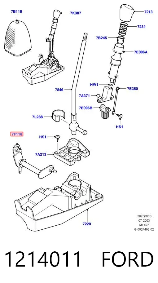 Vela de ignição 1214011 Ford