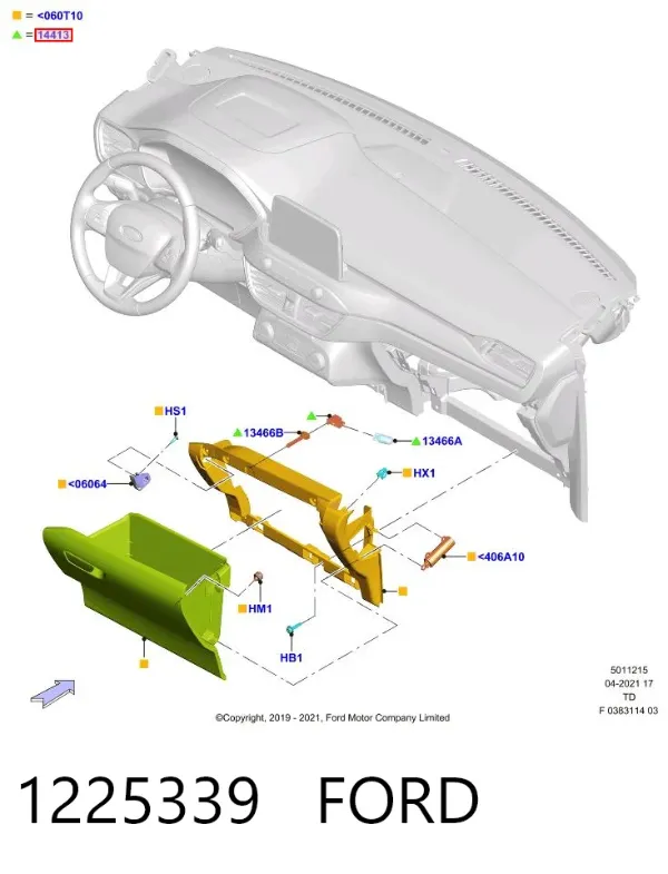 Suporte do freio traseiro esquerdo 1225339 Ford