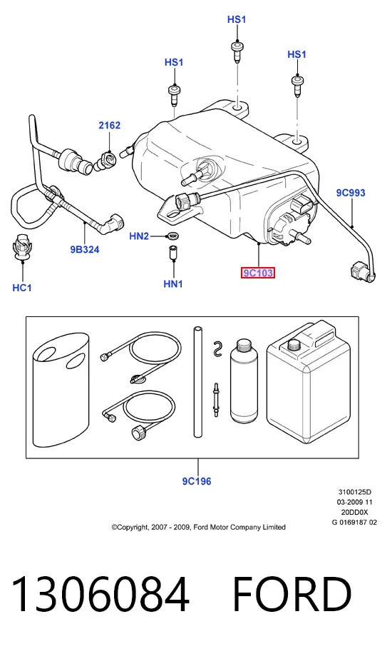 Tanque AD BLUE 1306084 Ford