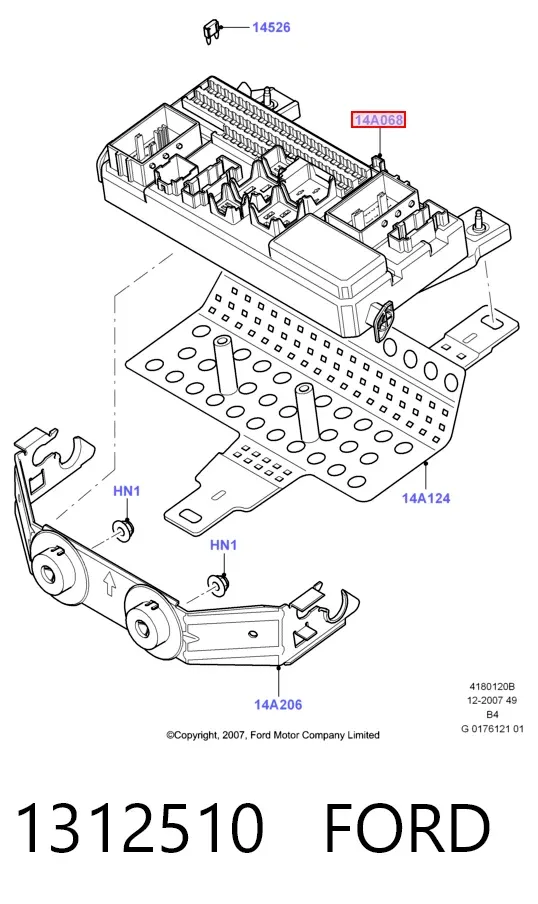 Unidade de dispositivos de segurança Ford Focus II