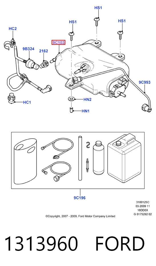 Tanque AD BLUE 1313960 Ford