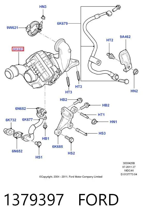Turbina 1379397 Ford