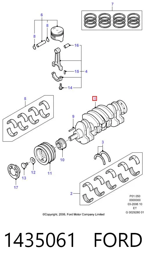 Termostato 1435061 Ford