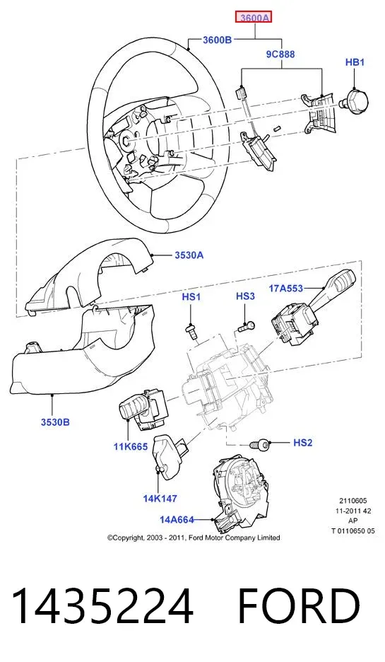 Volante 1435224 Ford