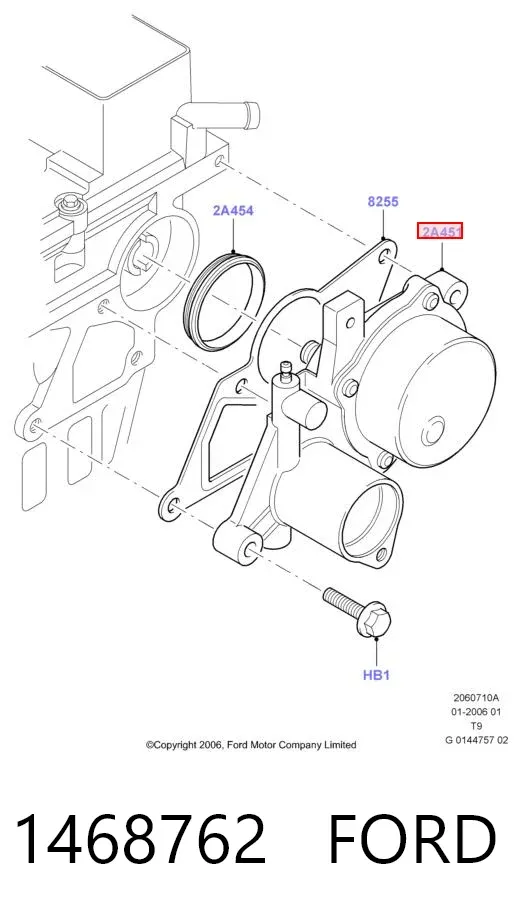 Bomba a vácuo 1468762 Ford