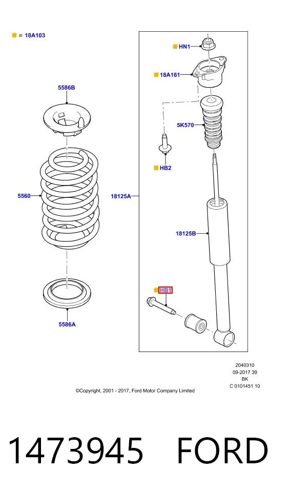 Parafuso 1473945 Ford
