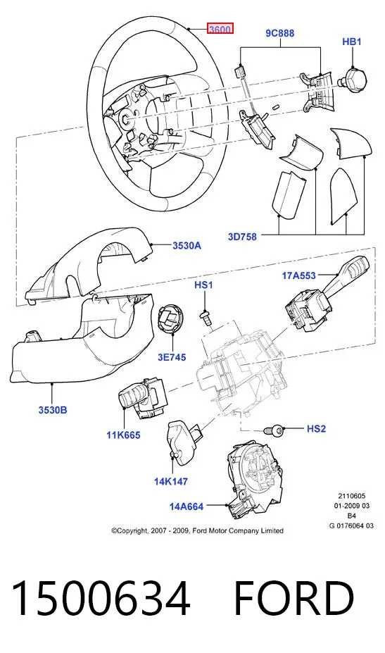 Volante 1500634 Ford