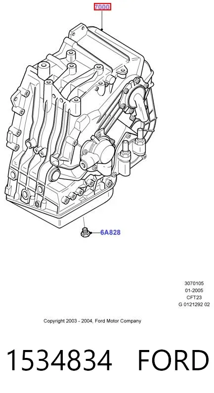 Caixa Automática de Mudança montada 1534834 Ford