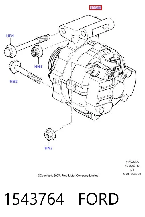 Gerador 1543764 Ford