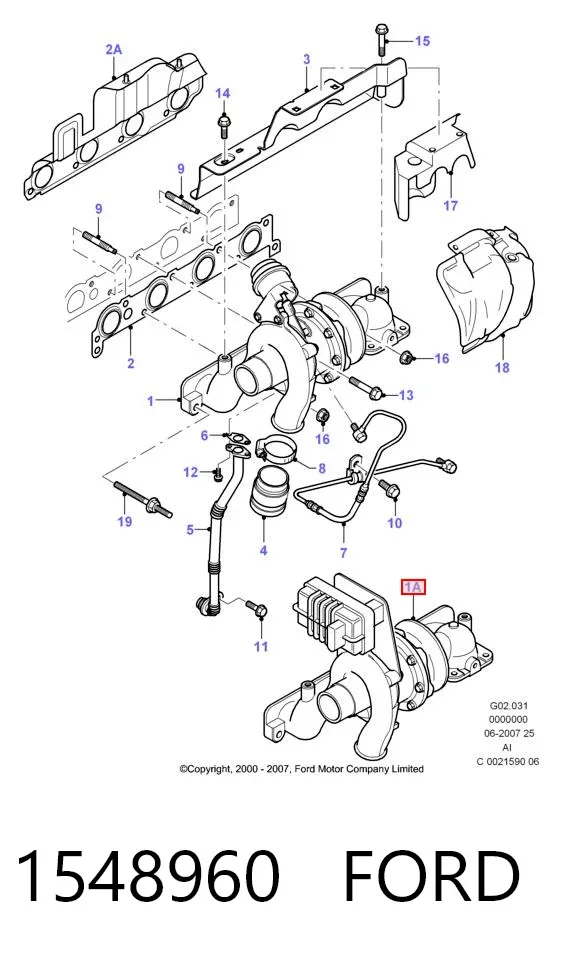 Turbina 1548960 Ford