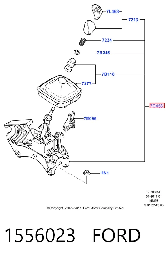 Mecanismo de mudança (ligação) Ford Mondeo IV