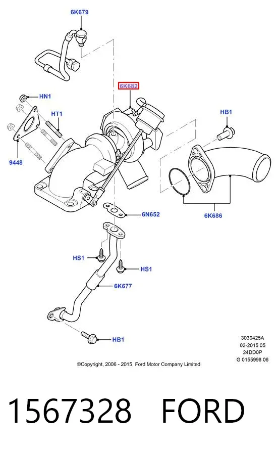 Turbina 1567328 Ford