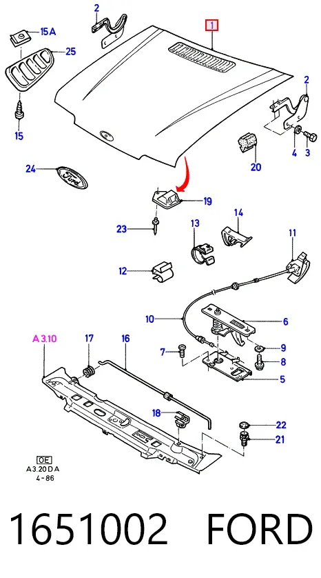 Capota Ford Escort IV