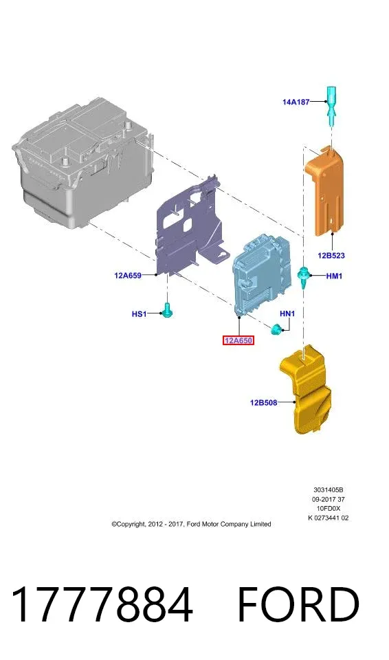 Módulo de direção (Centralina eletrônica) de motor Ford Focus III