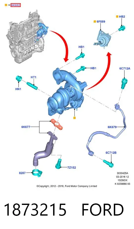 Turbina 1873215 Ford