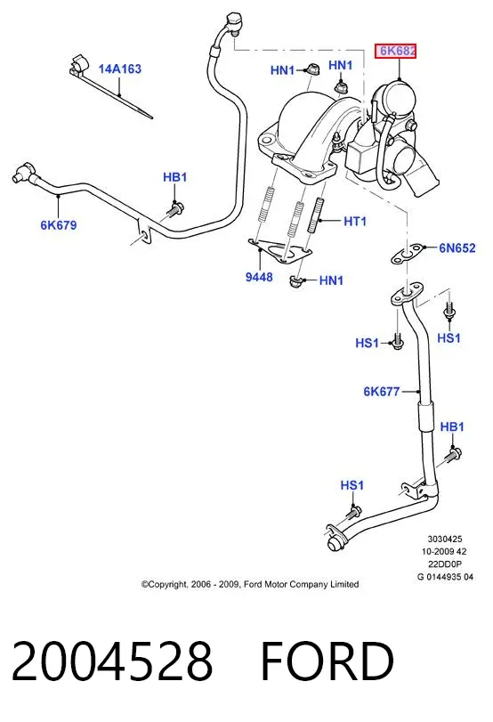 Turbina 2004528 Ford