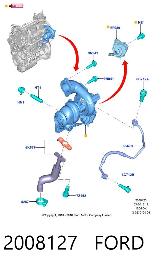 Turbina 2008127 Ford