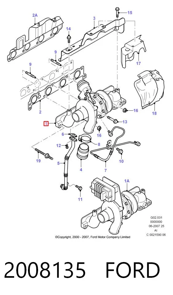 Turbina 2008135 Ford