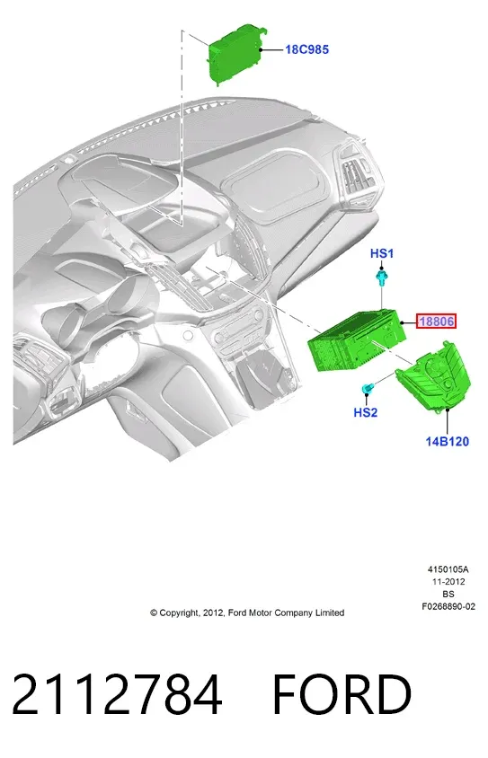 Aparelhagem de som (rádio AM/FM), universal 2112784 Ford