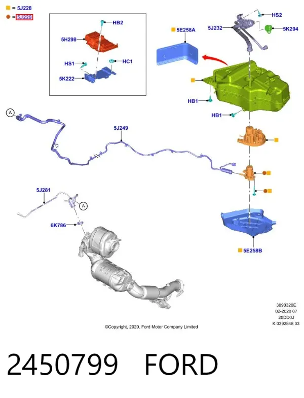 Bomba AD BLUE 2450799 Ford