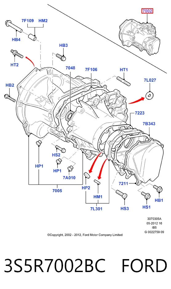 Caixa de Mudança montada (caixa mecânica de velocidades) Ford Ka RBT