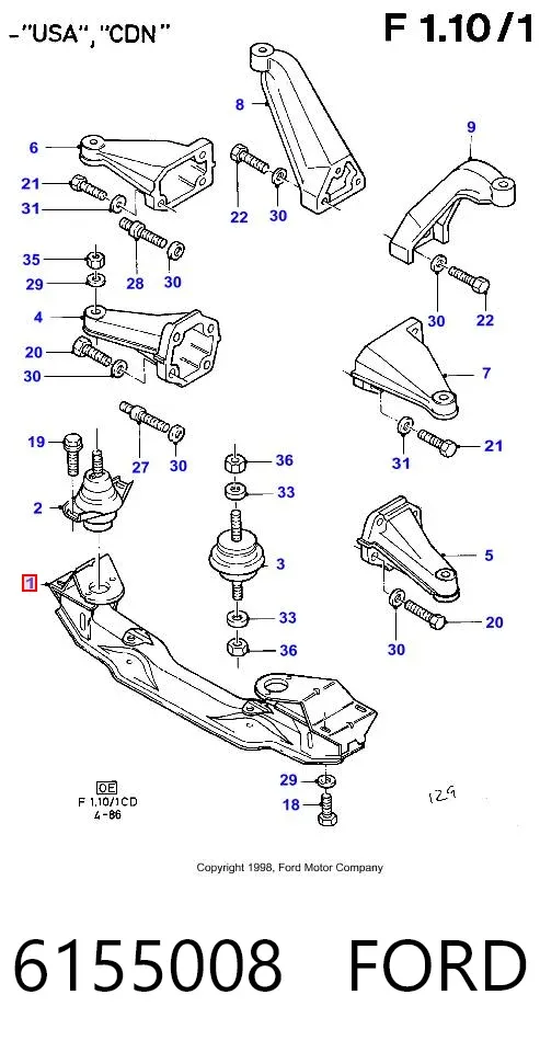 Viga de suspensão dianteira (plataforma veicular) Ford Sierra I