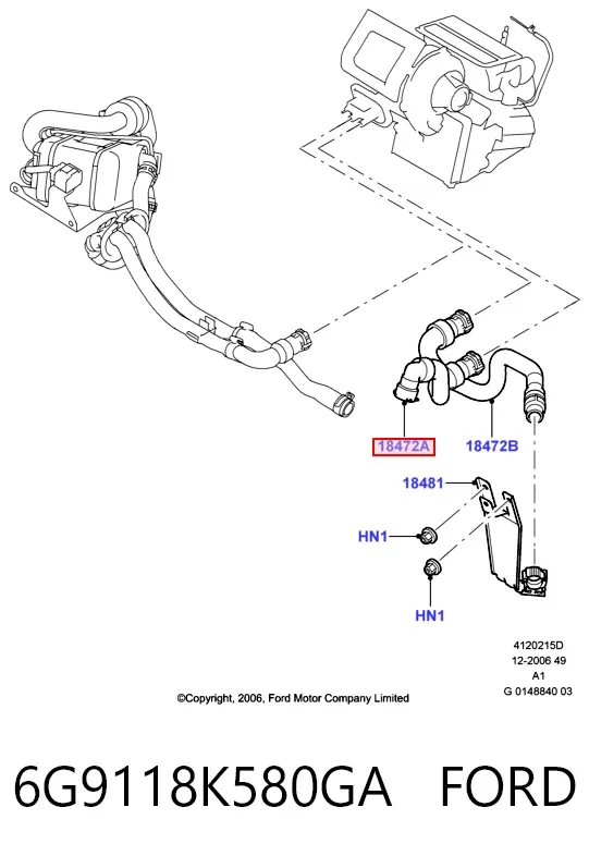  6G9118K580GA Ford