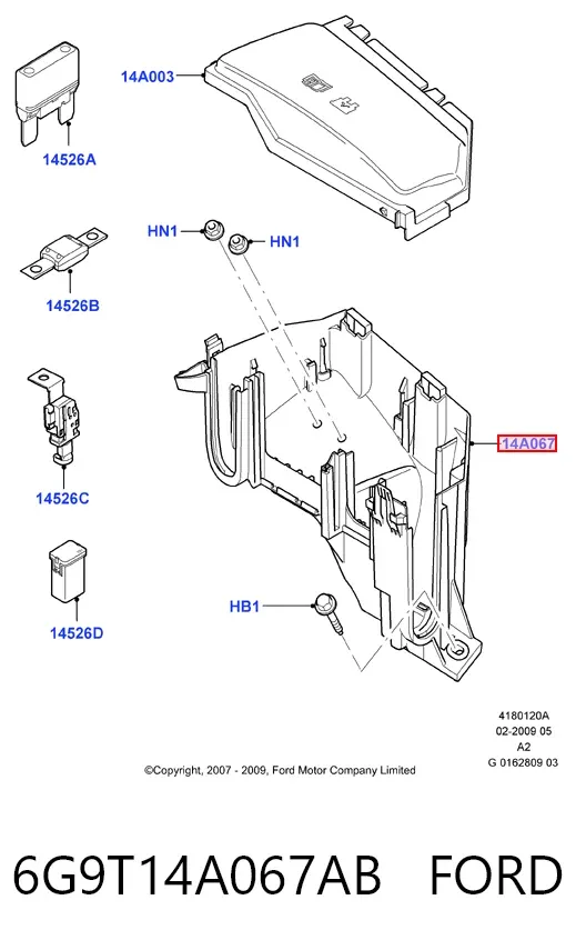  6G9T14A067AB Ford