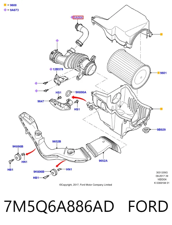  7M5Q6A886AD Ford