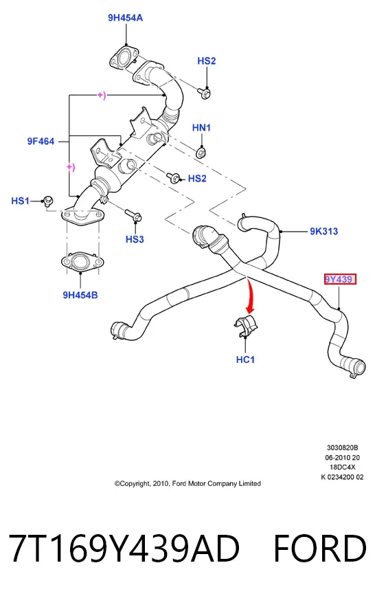  7T169Y439AD Ford