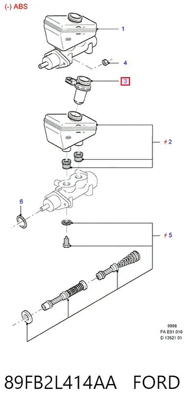  89FB2L414AA Ford