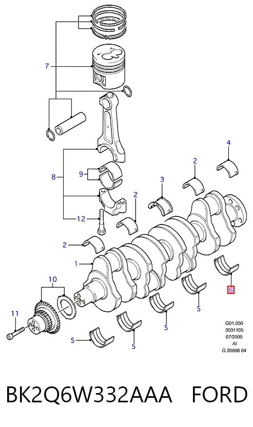  BK2Q6W332AAA Ford