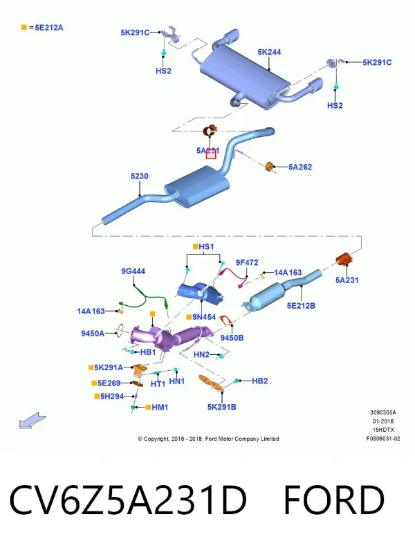  CV6Z5A231D Ford